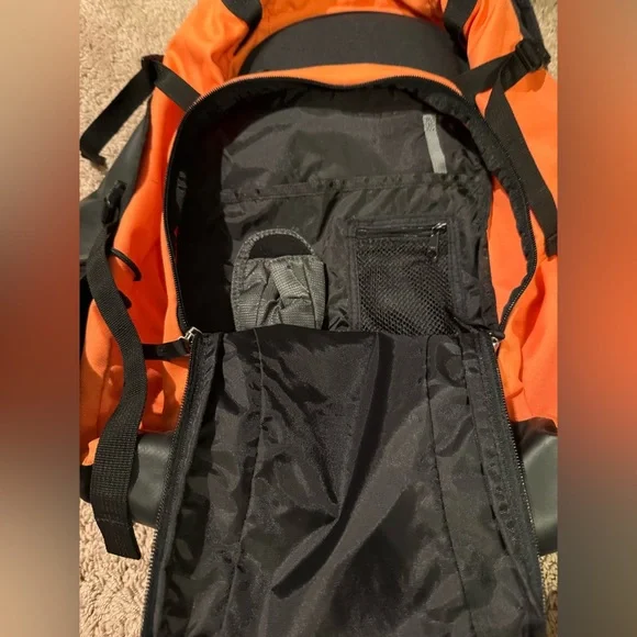 Orange and Black Spyder snow backpack. - Picture 7 of 7